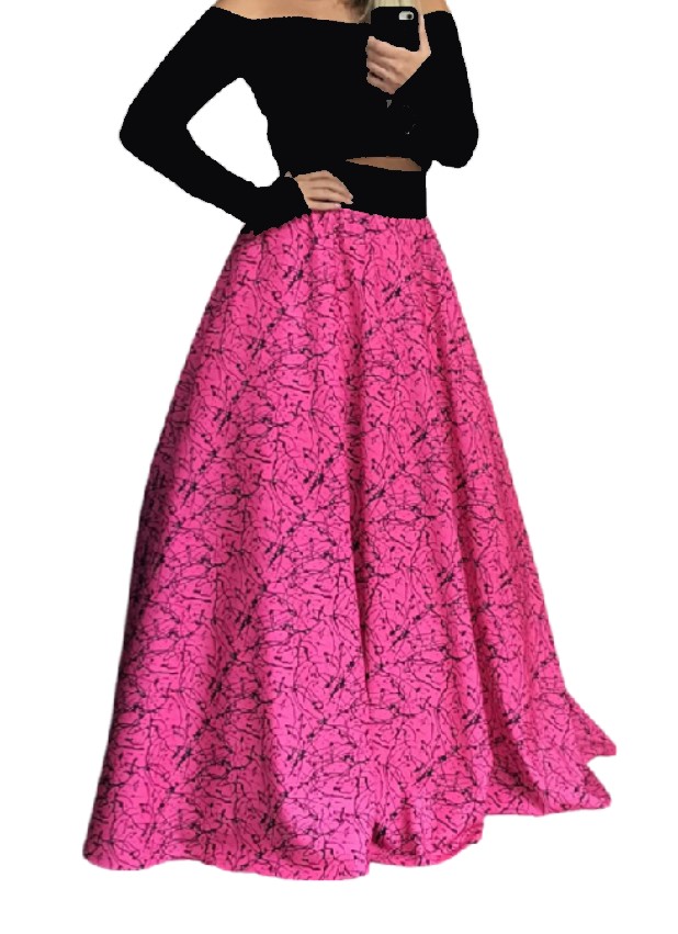 Dlouhá letní sukně  - maxi sukně BOROS SK-L-PIN01